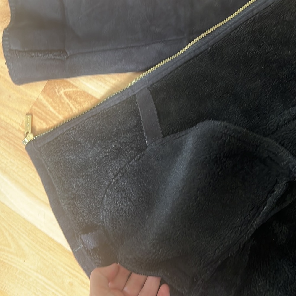 Ellen Tracy Faux Suede & Fur Hooded Coat - Picture 10 of 15